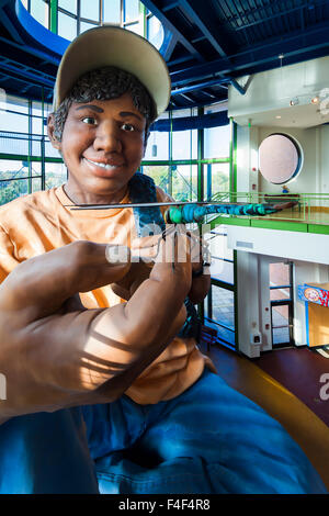 South Carolina, Columbia, Edventure Children's Museum, 40 foot tall interactive sculpture of massive child, Eddie Stock Photo