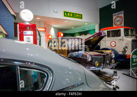 USA, Pennsylvania, Hershey, AACA Auto Museum, 1960s and 1970s era US ...