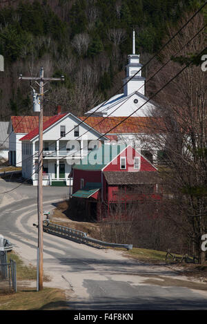 village of East Topsham Vermont USA in winter New England Stock Photo