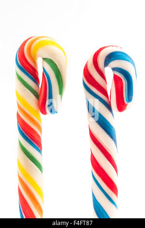 Lollipops pipe isolated on white Stock Photo