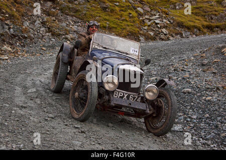 RILEY Classic Car - Hill climb Bad Hindelang, Bavaria, Germany Stock