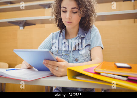 Pretty student in lecture hall Stock Photo