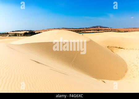NIce sand dunes in Bau Trang Resort, Phan Thiet, Vietnam Stock Photo