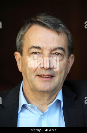 Kassel, Germany. 25th Feb, 2012. Designated President of the German Football Association Wolfgang Niersbach attends the Amateur Soccer Congress 'Verein(t) in die Zukunft' in Kassel, Germany, 25 February 2012. Photo: UWE ZUCCHI/dpa/Alamy Live News Stock Photo