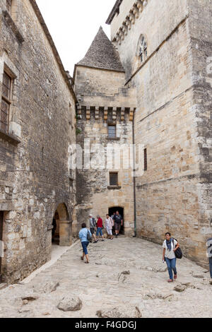 Inside the Castelnaud la Chapelle castle, in the Perigord (France). A l'intérieur du château de Castelnaud la Chapelle (France). Stock Photo