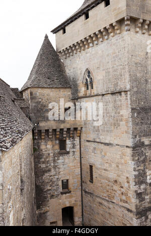 Inside the Castelnaud la Chapelle castle, in the Perigord (France). A l'intérieur du château de Castelnaud la Chapelle (France). Stock Photo