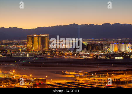 South end of the Las Vegas Strip Stock Photo