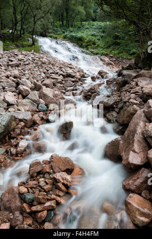 Scale Force waterfall near Buttermere in the Lake District National Park, Cumbria, England, UK Stock Photo