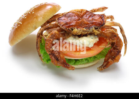 soft shell crab sandwich, spider sandwich