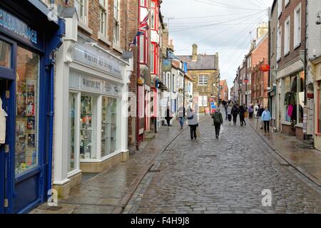 Church street Whitby North Yorkshire UK Stock Photo