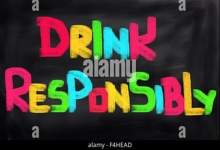 Drink Responsibly Concept Stock Photo
