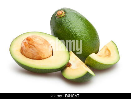 avocado isolated Stock Photo