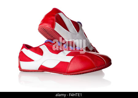 An isolated closeup photo of sneakers. Stock Photo