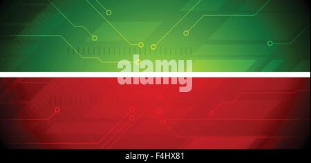 Bright abstract tech banners. Vector design Stock Vector