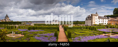 The Chateau de Villandry, UNESCO World Heritage Site, Loire Valley, Indre-et-Loire, Centre, France, Europe Stock Photo