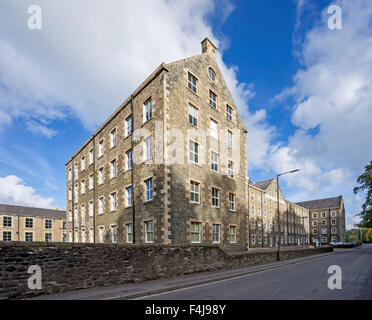 Ettrick & Yarrow Spinners Ltd. old factory In Selkirk Scottish Borders Scotland now Ettrick Riverside Business Centre Stock Photo