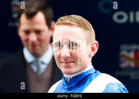 17.10.2015 - Ascot; Jockey Paul Hanagan in portrait. Credit: Lajos-Eric Balogh/turfstock.com Stock Photo