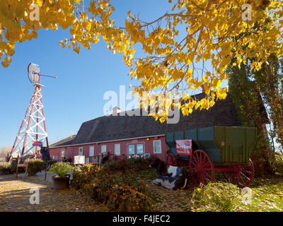 A view of the exterior and grounds of The Berry Barn, a popular tourist attraction near Saskatoon, Saskatchewan, Canada. Stock Photo