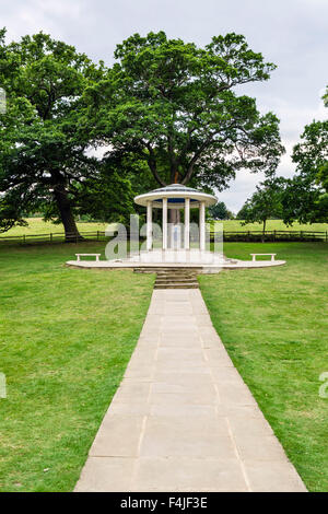 The ABA (American Bar Association) Magna Carta Memorial, Runnymede, Surrey, England, UK Stock Photo