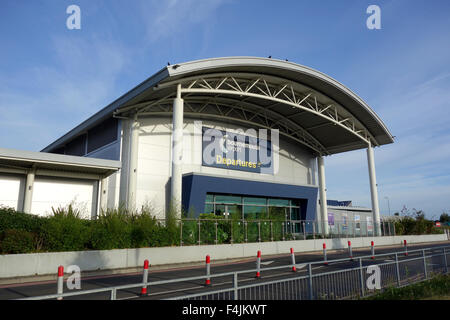 Departures terminal at Bournemouth Airport, Dorset, England Stock Photo ...