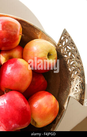 Ripe Red Pink Lady Apples Stock Photo