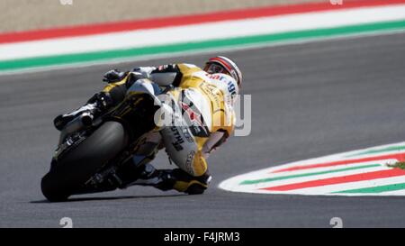 29th May 2015, Mugello Circuit, Italy.  Thomas Luthi during free practice at the Mugello International Circuit Stock Photo