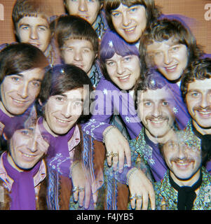 FLOWERPOT MEN UK pop group in 1967. Clockwise from bottom left: Neil Landon, Peter Nelson, Robin Shaw, Tony Burrows Stock Photo