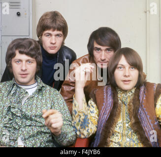 FLOWERPOT MEN UK pop group in 1967. From left: Tony Burrows, Peter Nelson, Neil Landon, Robin Shaw. Photo Tony Gale Stock Photo