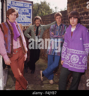 FLOWERPOT MEN UK pop group in 1967. From left Neil Landon, Tony Burrows, Peter Nelson, Robin Shaw Stock Photo