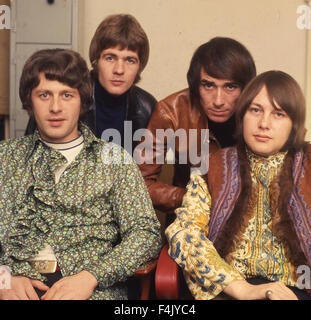 FLOWERPOT MEN UK pop group in 1967. From left: Tony Burrows, Peter Nelson, Neil Landon, Robin Shaw. Photo Tony Gale Stock Photo