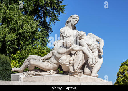 Monument to the dead, war memorial at the Place de la République square in Strasbourg, Alsace, France Stock Photo