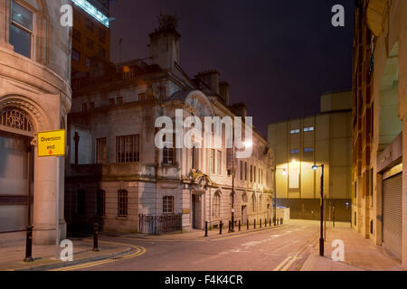 MANCHESTER, UK. 19th October, 2015. Former footballer Gary Neville has told a group of homeless people they are allowed to stay at The Stock Exchange, a property which he co-owns with former Manchester United team-mate Ryan Giggs, until February 2016. Credit:  Russell Hart/Alamy Live News. Stock Photo