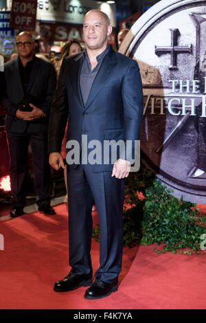 London, UK. 19th Oct, 2015. Vin Diesel arrives on the red carpet for the European Premiere of 'The Last Witchhunter' on 19/10/2015 at Empire Leicester Square, London. Credit:  Julie Edwards/Alamy Live News Stock Photo