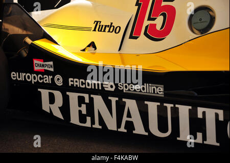 A historic Renault F1 car at the Goodwood Festival of Speed in the UK. Stock Photo