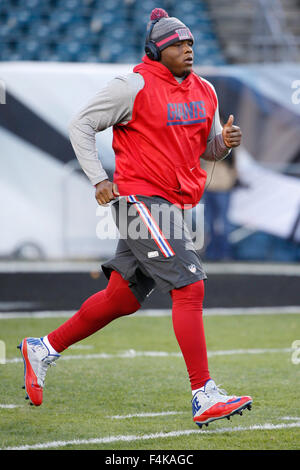 Philadelphia, Pennsylvania, USA. 19th Oct, 2015. New York Giants defensive tackle Jay Bromley (96) in action during warm-ups prior to the NFL game between the New York Giants and the Philadelphia Eagles at Lincoln Financial Field in Philadelphia, Pennsylvania. Christopher Szagola/CSM/Alamy Live News Stock Photo