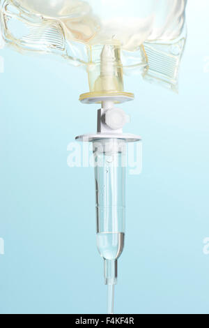 IV drip chamber Stock Photo