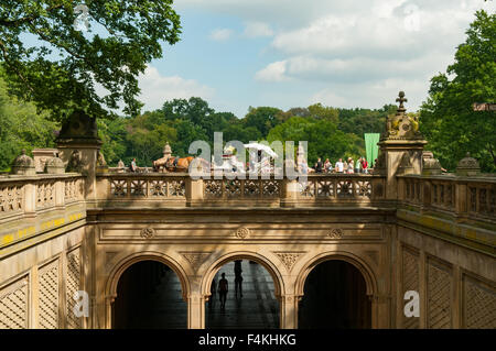 Bethesda Terrace, Central Park, New York, USA Stock Photo