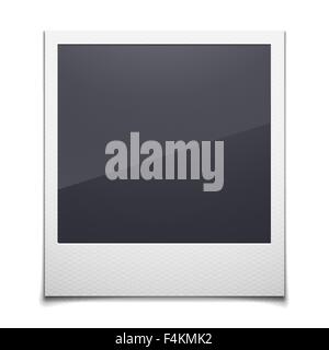 Retro photo frame isolated on white background Stock Vector