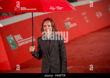 Rome, Italy. 18th Oct, 2015. A red carpet event for the movie 'Freeheld' with the actress Ellen Page during the 10th edition of 'Festa del Cinema' in Rome. © Davide Fracassi/Pacific Press/Alamy Live News Stock Photo