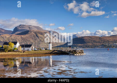 Corpach and Ben Nevis, Fort William, Highland, Scotland, UK Stock Photo