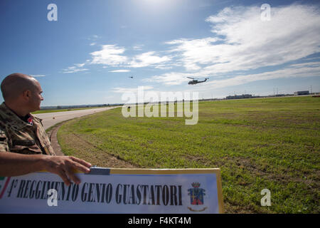 Trapani, Italy. 19th Oct, 2015. NATO has opened the Trident Juncture 2015, a major land, sea and air exercise in the Mediterranean as part of its modernization campaign. © Antonio Melita/Pacific Press/Alamy Live News Stock Photo