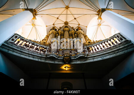 The interior of Trinitatis Church, in Copenhagen, Denmark. Stock Photo