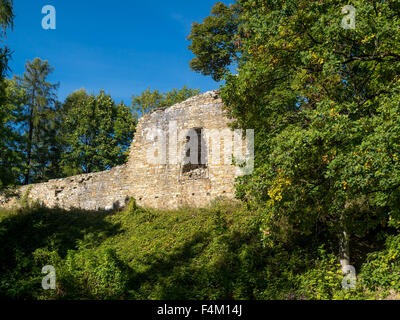 Ruins of Lanckorona castle, Lanckorona, Poland Stock Photo