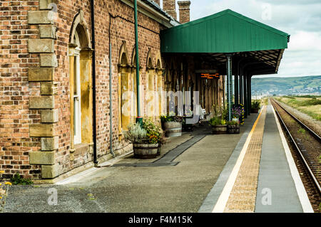 Borth Station and Rail Museum, Borth, Ceredigion Wales Stock Photo