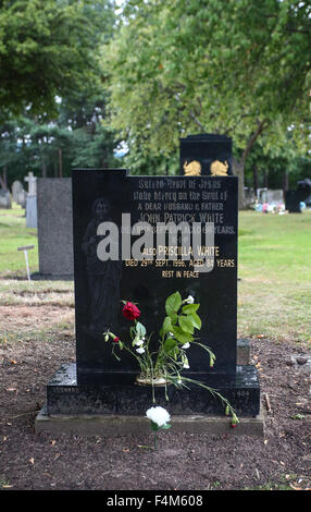 The gravestone of Cilla Black's parents and her freshly dug grave ...