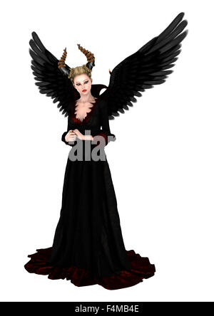 3D digital render of an evil queen isolated on white background Stock Photo