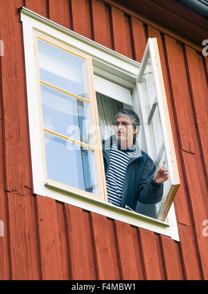 Looking out Stock Photo