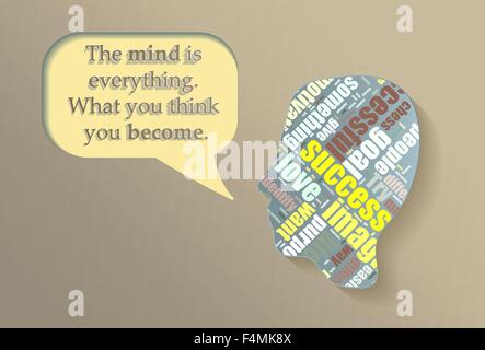 Illustration abount mind and motivation. Also success and love theme. Stock Vector