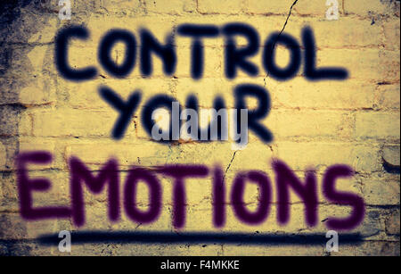 Control Your Emotions Concept Stock Photo