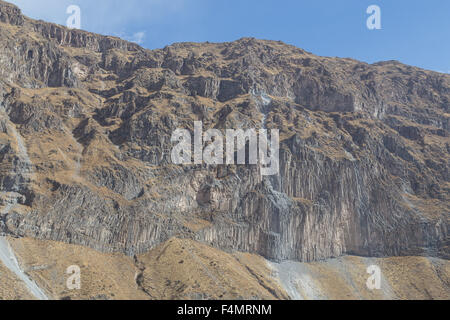 Colca Canyon Rock Formation Stock Photo